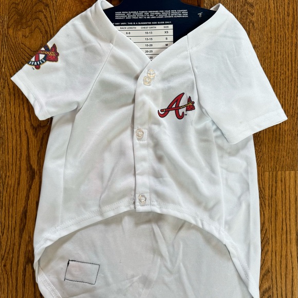 MLB Atlanta Braves Dog Jersey Size Large - Picture 2 of 4